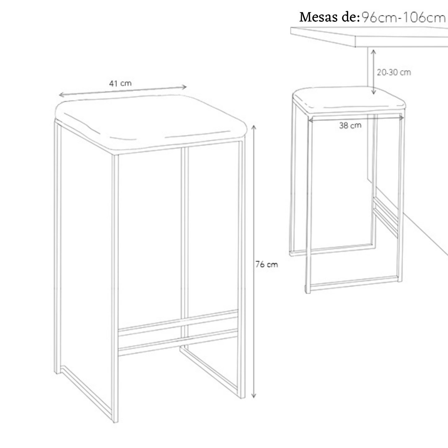 Bancos Terciopelo Bresca SET(2)